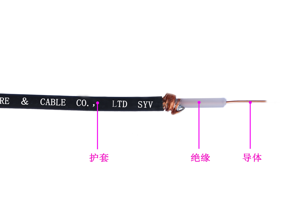 SYV50型 銅導體(tǐ)實芯聚乙烯絕緣 50Ω 同軸電(diàn)纜(圖1)